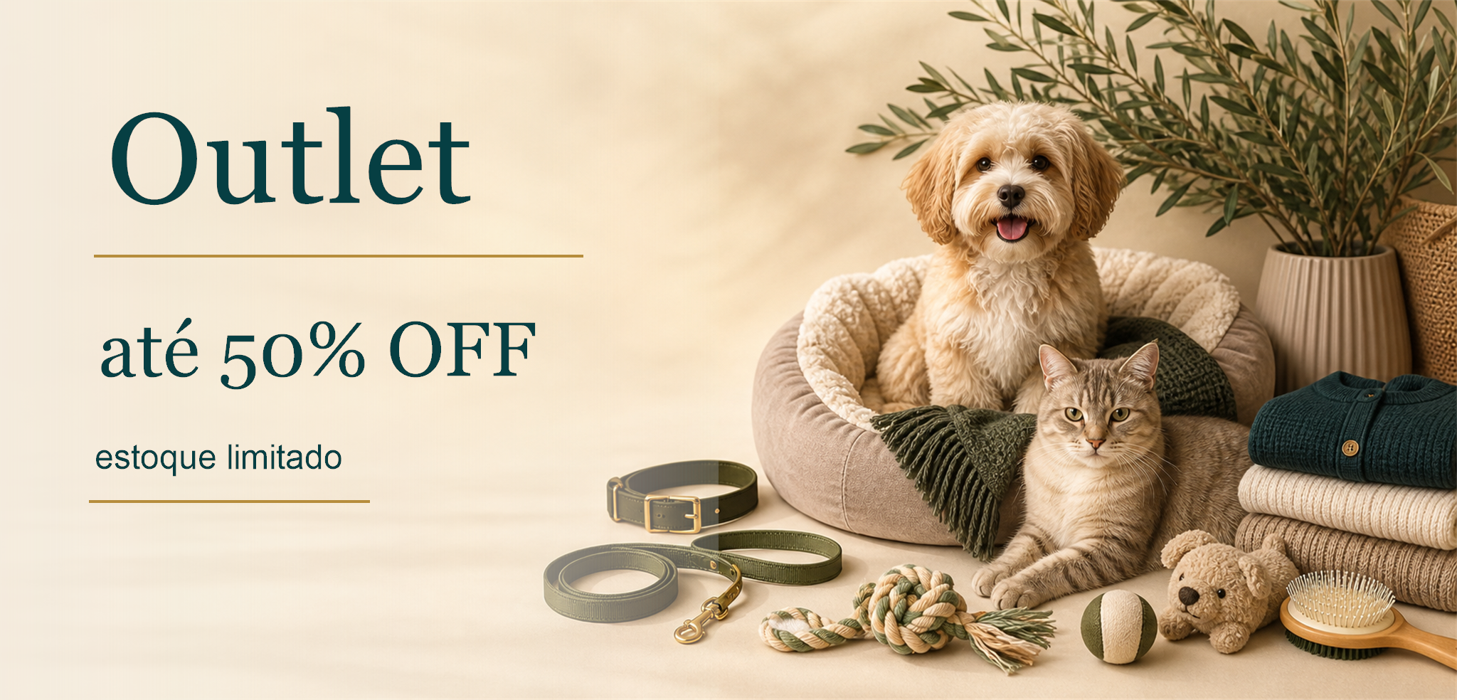 Outlet Pet House até 50% OFF