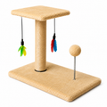 Arranhador Para Gatos Poste Brinquedo Bolinha Interativo