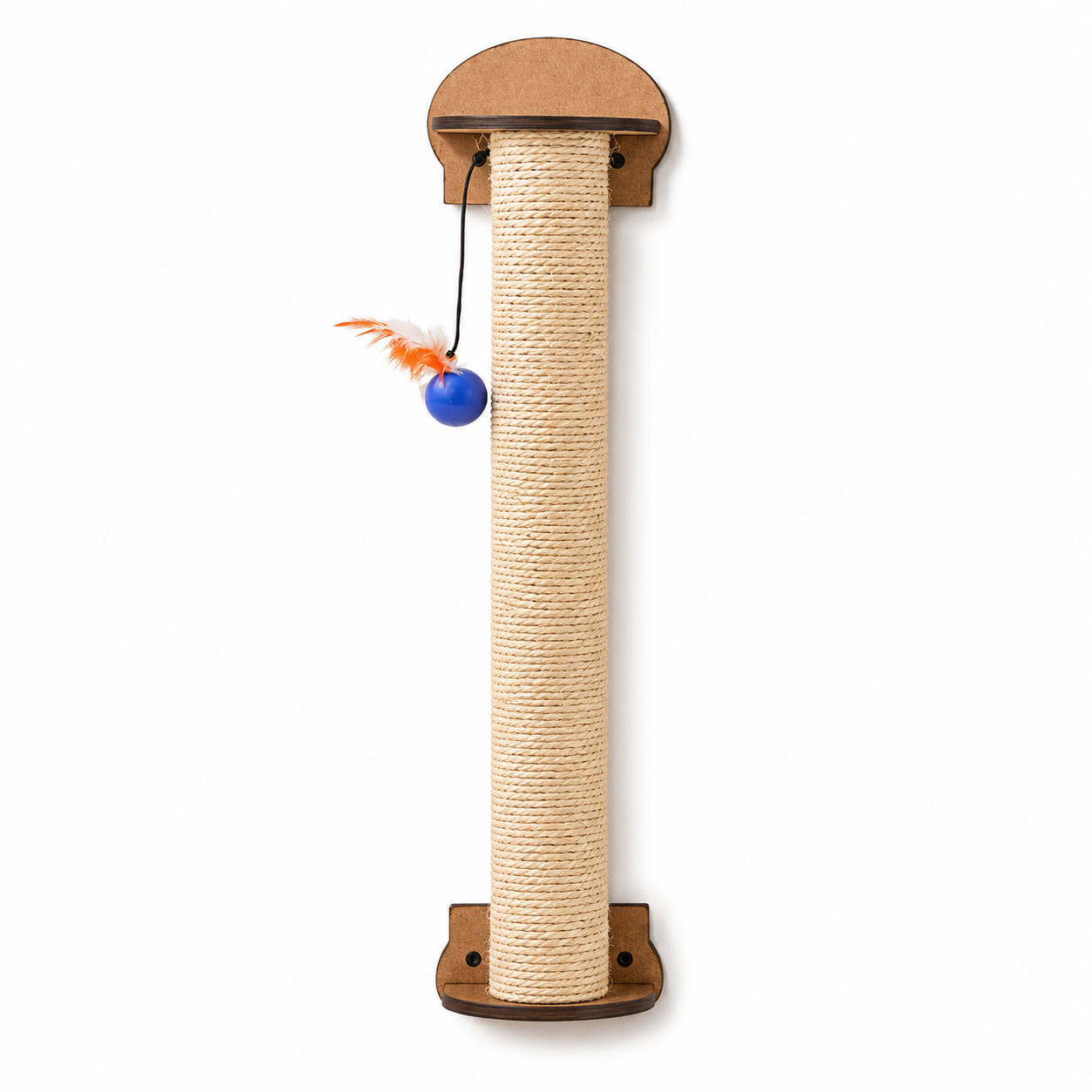 Arranhador de Parede para Gatos Sisal Natural 6mm MDF Reforçado