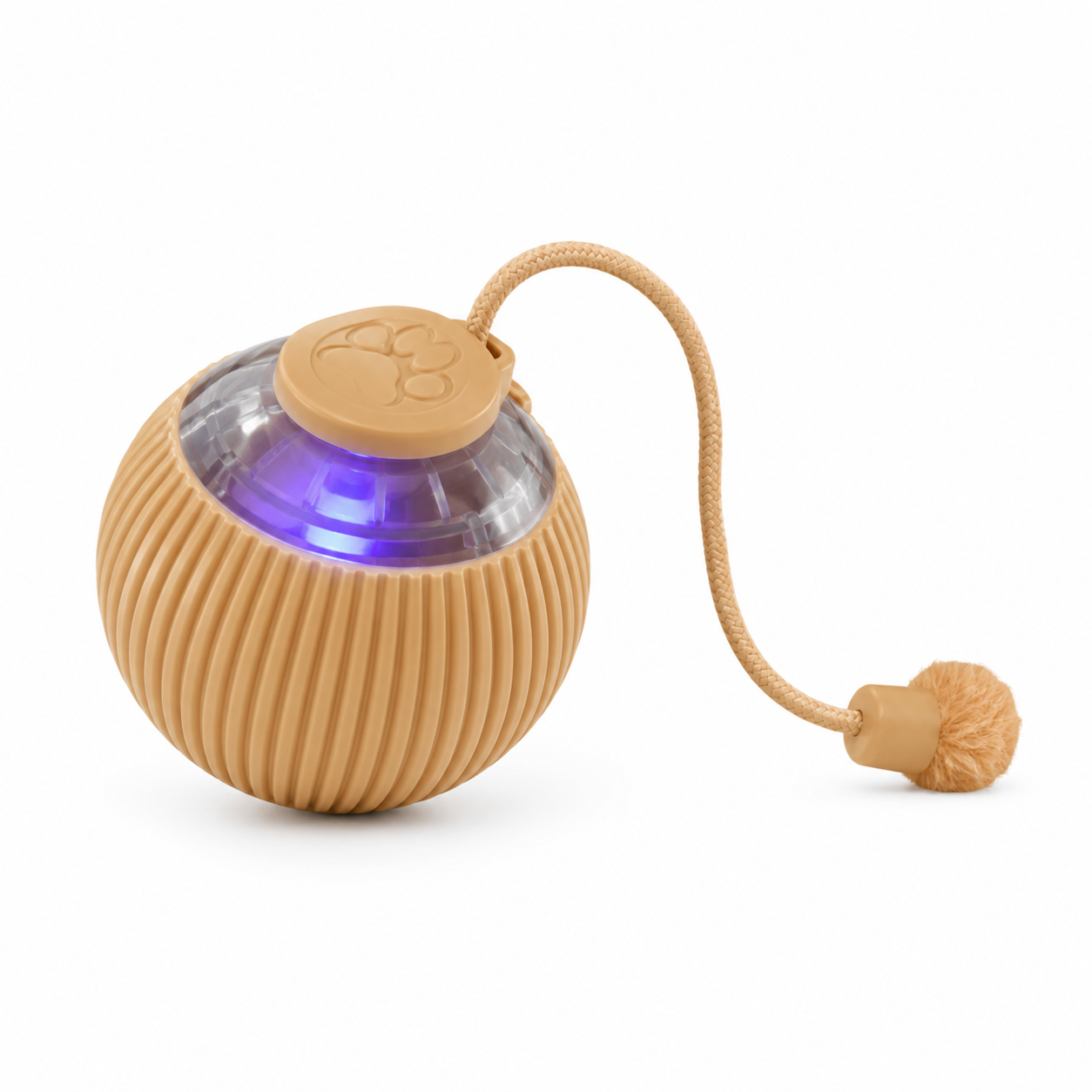 Bola Brinquedos De Rolamento Automático Cauda Falsa Recarregável para Gato