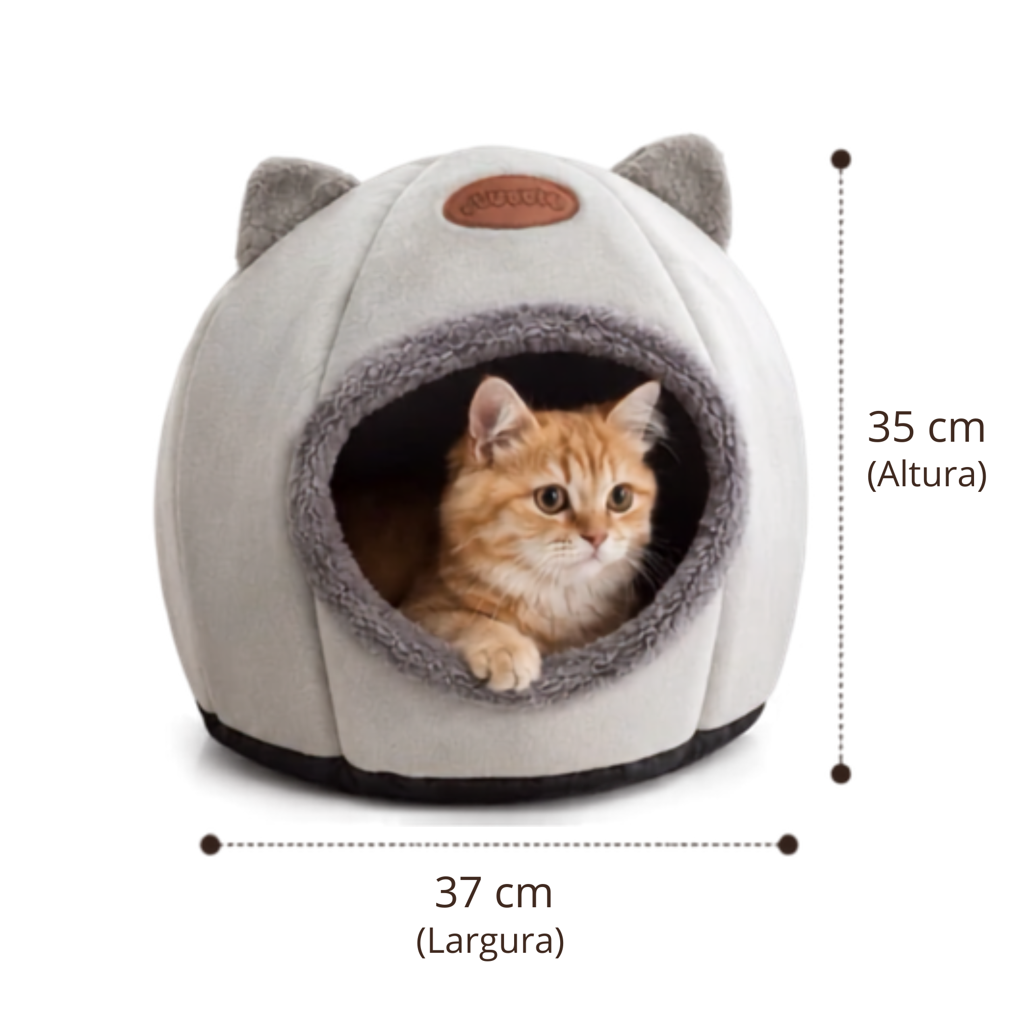 Caminha Iglu P Gatos Super Macia Aconchegante para Cachorro Pequeno