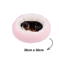 Cama Pet Sherpa Redonda Antiestresse Caminha Super Macia Inverno Luxo P e M