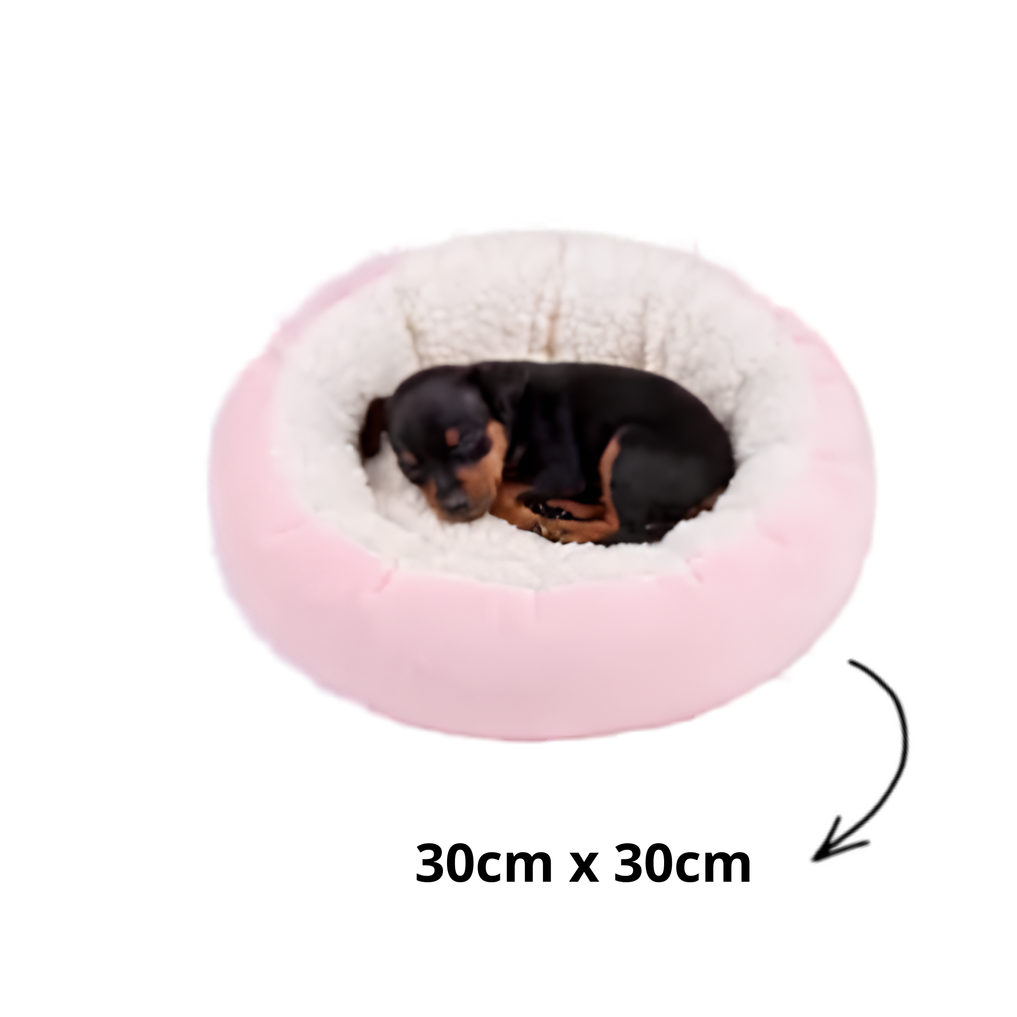 Cama Pet Sherpa Redonda Antiestresse Caminha Super Macia Inverno Luxo P e M