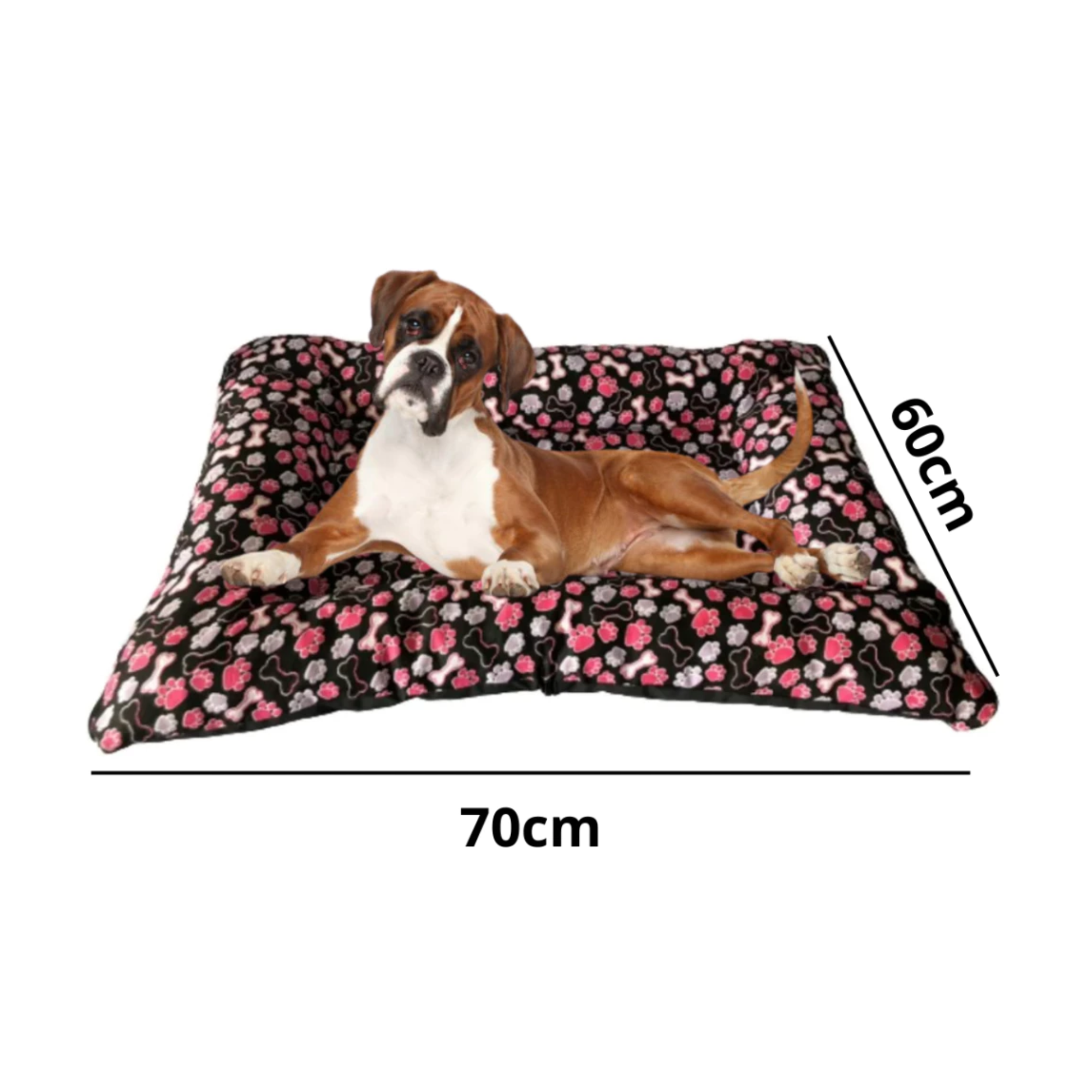 Cama Pet Grande Para Cães Colchonete Pet 70x60 Com Zíper