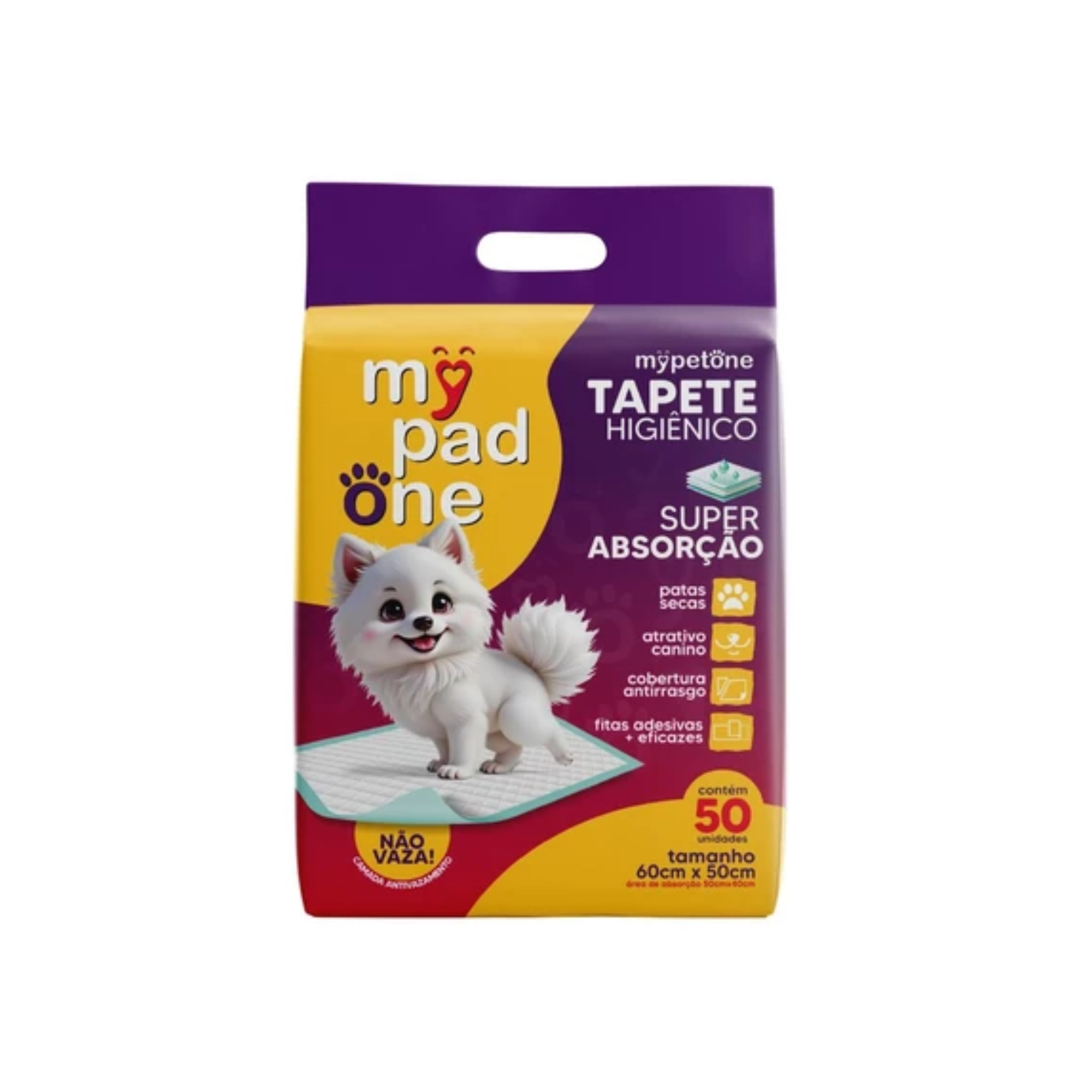 Tapete Higiênico 50 a 200 Unidades My Pad One 50x60cm Super Absorvente